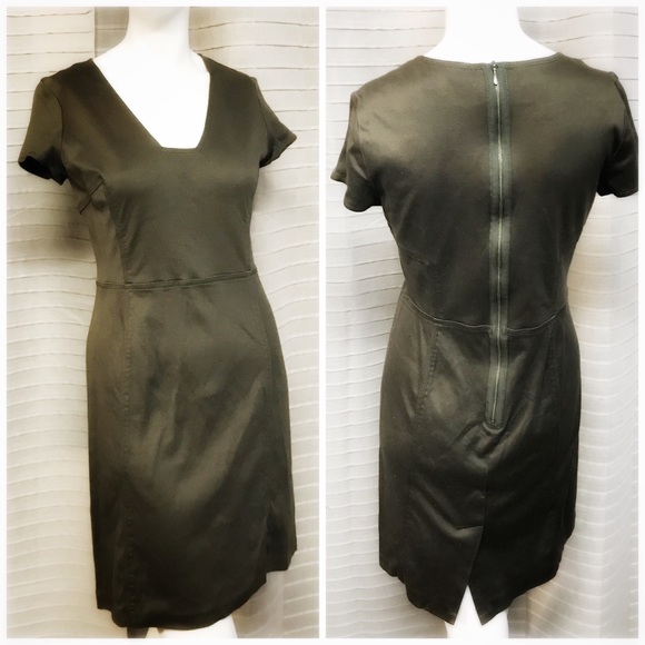 Banana Republic Dresses & Skirts - Banana Republic Military green shift dress 8